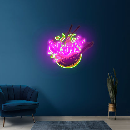 Wok Custom Led Signs Artwork For Sale