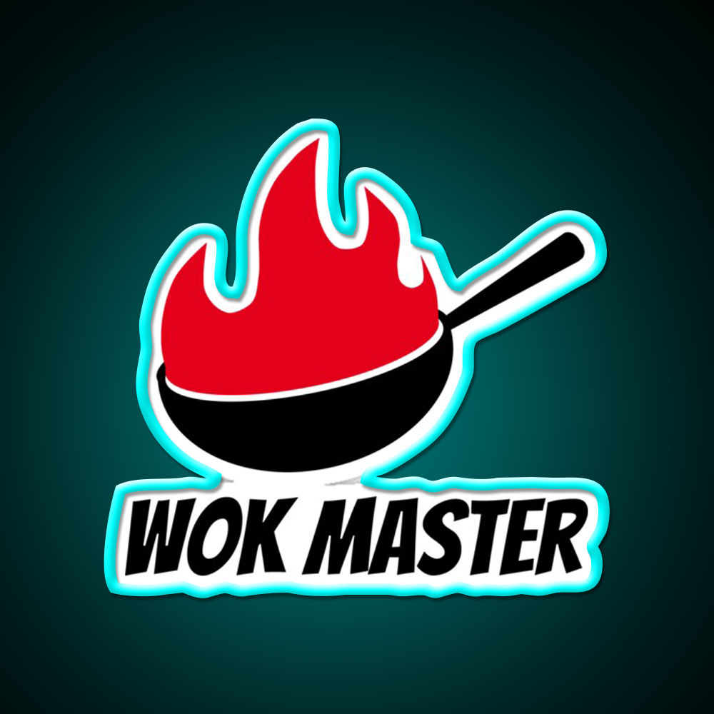 Wok Master Led Neon Sign Chinese Food Rgb Color