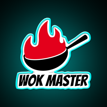Wok Master Led Neon Sign Chinese Food Rgb Color