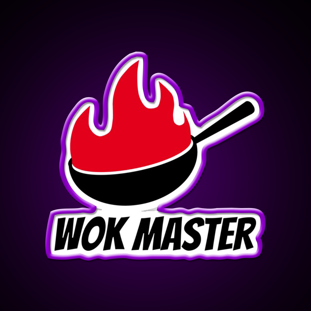 Wok Master Led Neon Sign Chinese Food Rgb Color