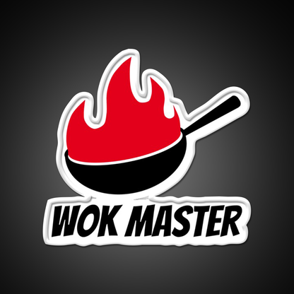 Wok Master Led Neon Sign Chinese Food Rgb Color