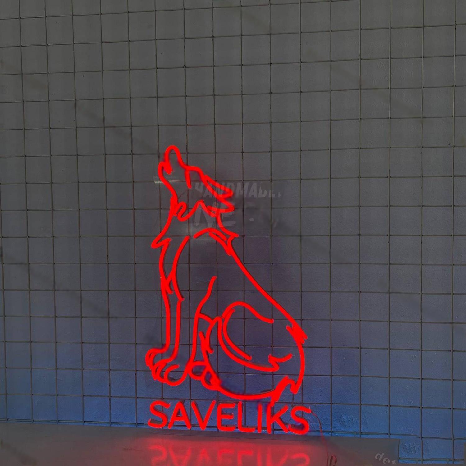 Wolf Howling Led Neon Sign | Shineneon