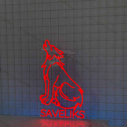 Wolf Howling Led Neon Sign | Shineneon