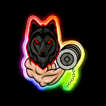 Wolf Muscle Gym Fitness Led Neon Signs V3 Gym Fitness Led Neon Sign Rgb Color