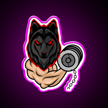 Wolf Muscle Gym Fitness Led Neon Signs V3 Gym Fitness Led Neon Sign Rgb Color