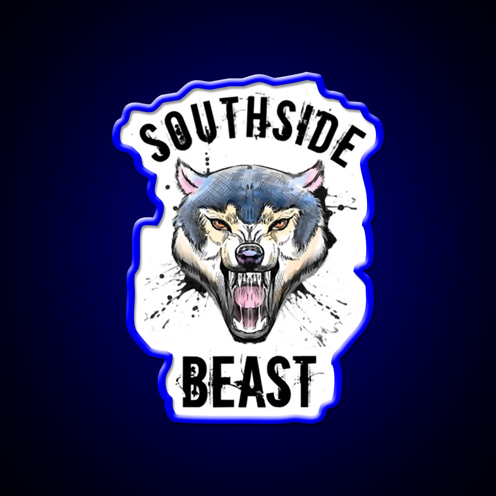 Wolf Southside Beast Workout Gym Fitness Led Neon Sign Rgb Color