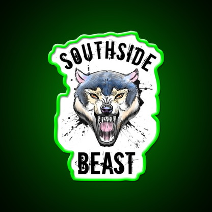 Wolf Southside Beast Workout Gym Fitness Led Neon Sign Rgb Color