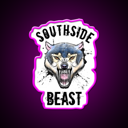 Wolf Southside Beast Workout Gym Fitness Led Neon Sign Rgb Color