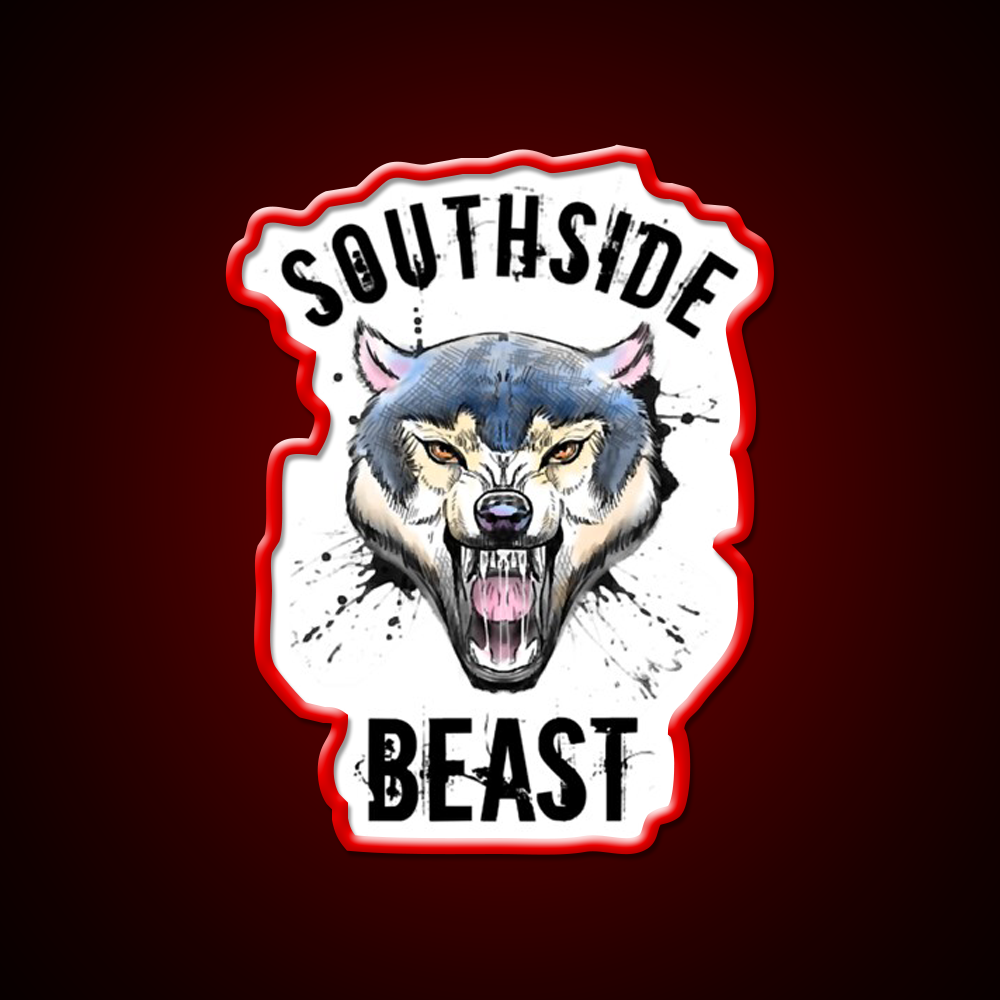 Wolf Southside Beast Workout Gym Fitness Led Neon Sign Rgb Color