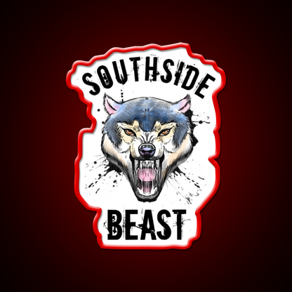 Wolf Southside Beast Workout Gym Fitness Led Neon Sign Rgb Color