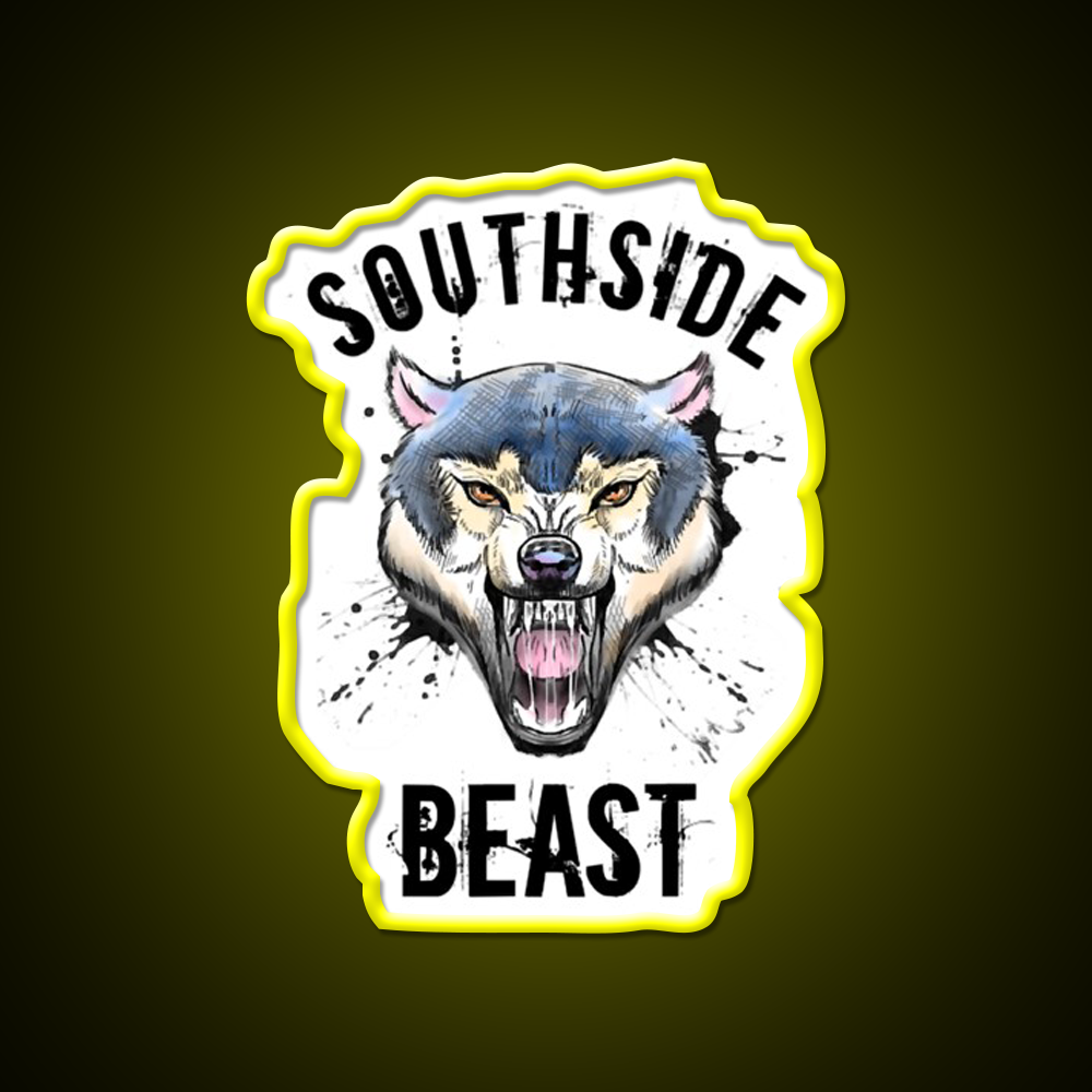 Wolf Southside Beast Workout Gym Fitness Led Neon Sign Rgb Color