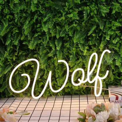 Wolf Yellow Led Neon Sign - Shineneon