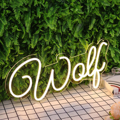 Wolf Yellow Led Neon Sign - Shineneon