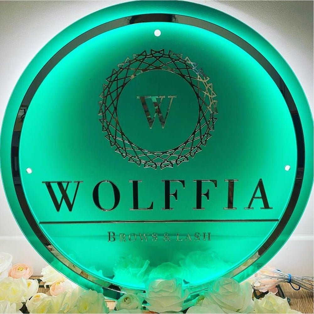 Wolffia Acrylic Business Logo Sign - Shineneon