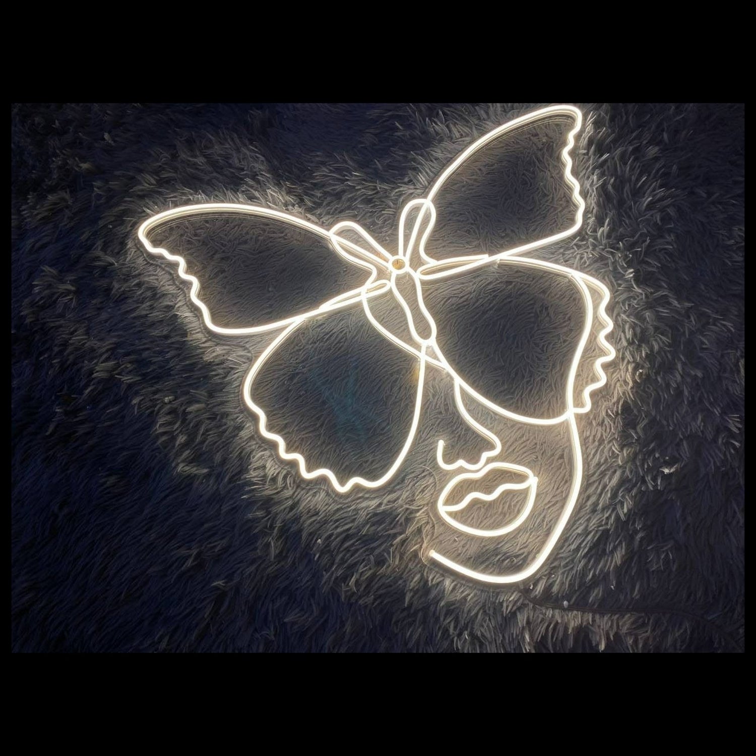Woman Face Butterfly Animal Lover Neon Light Decor - Shineneon
