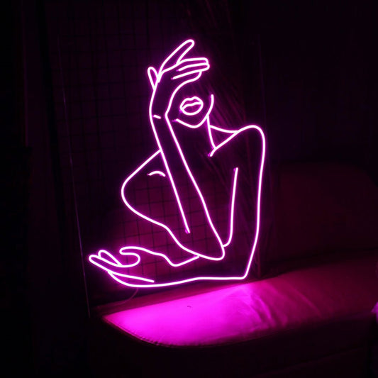 Woman Face Led Led Sign Business Neon Sign