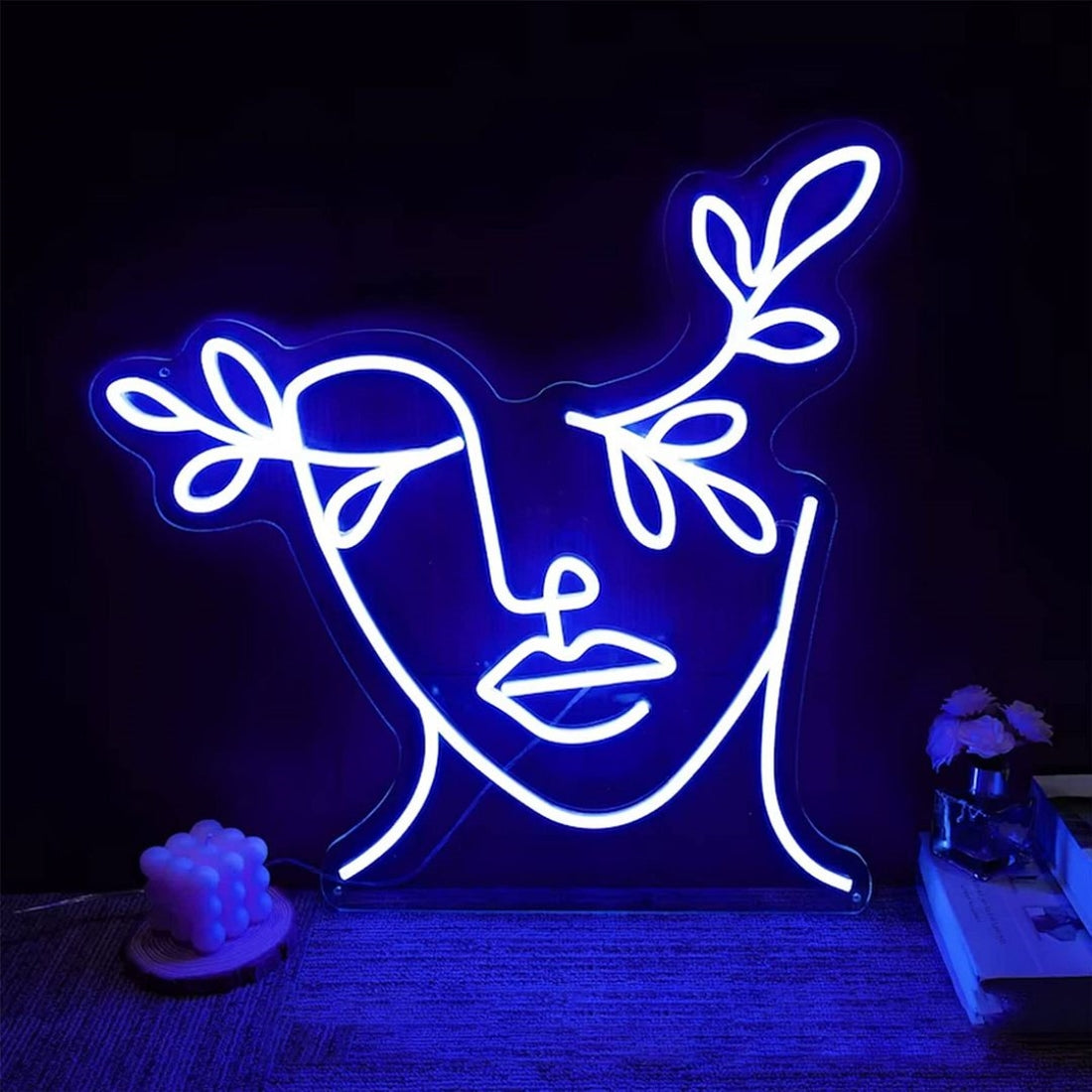 Woman Face Led Sign Business Neon Signs