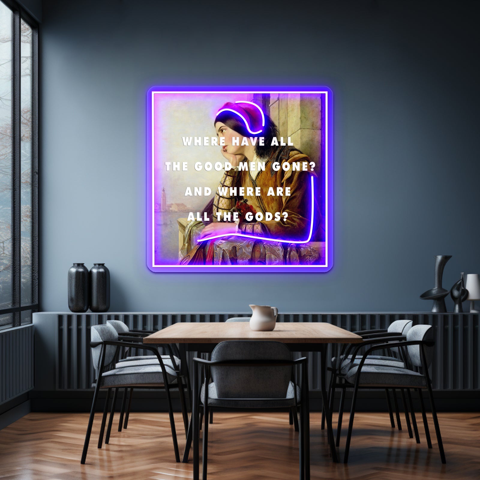 Woman In Love With A Hero Artwork Led Neon Signs | Shineneon