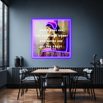 Woman In Love With A Hero Artwork Led Neon Signs