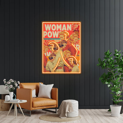 Woman Power Artwork Led Neon Signs