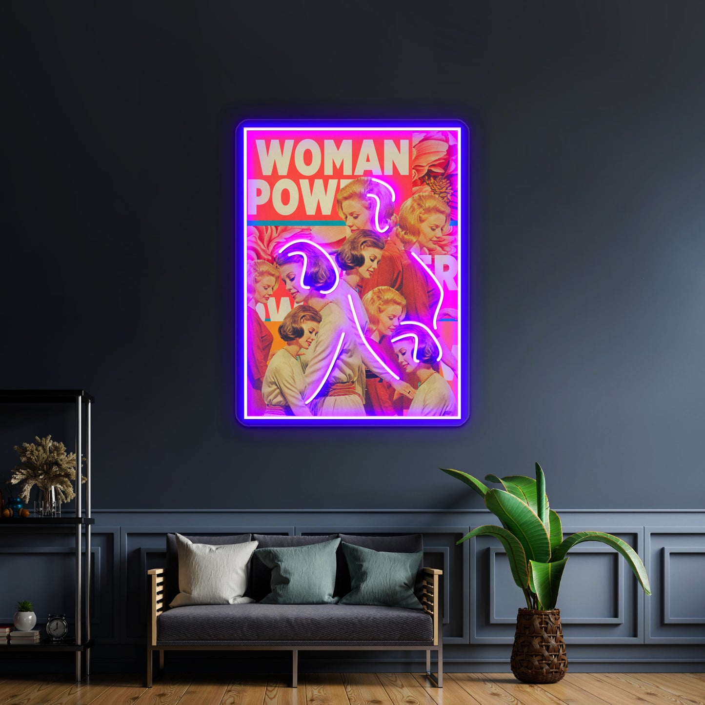 Woman Power Artwork Led Neon Signs