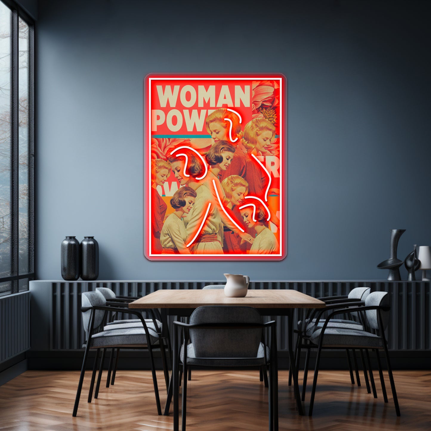 Woman Power Artwork Led Neon Signs