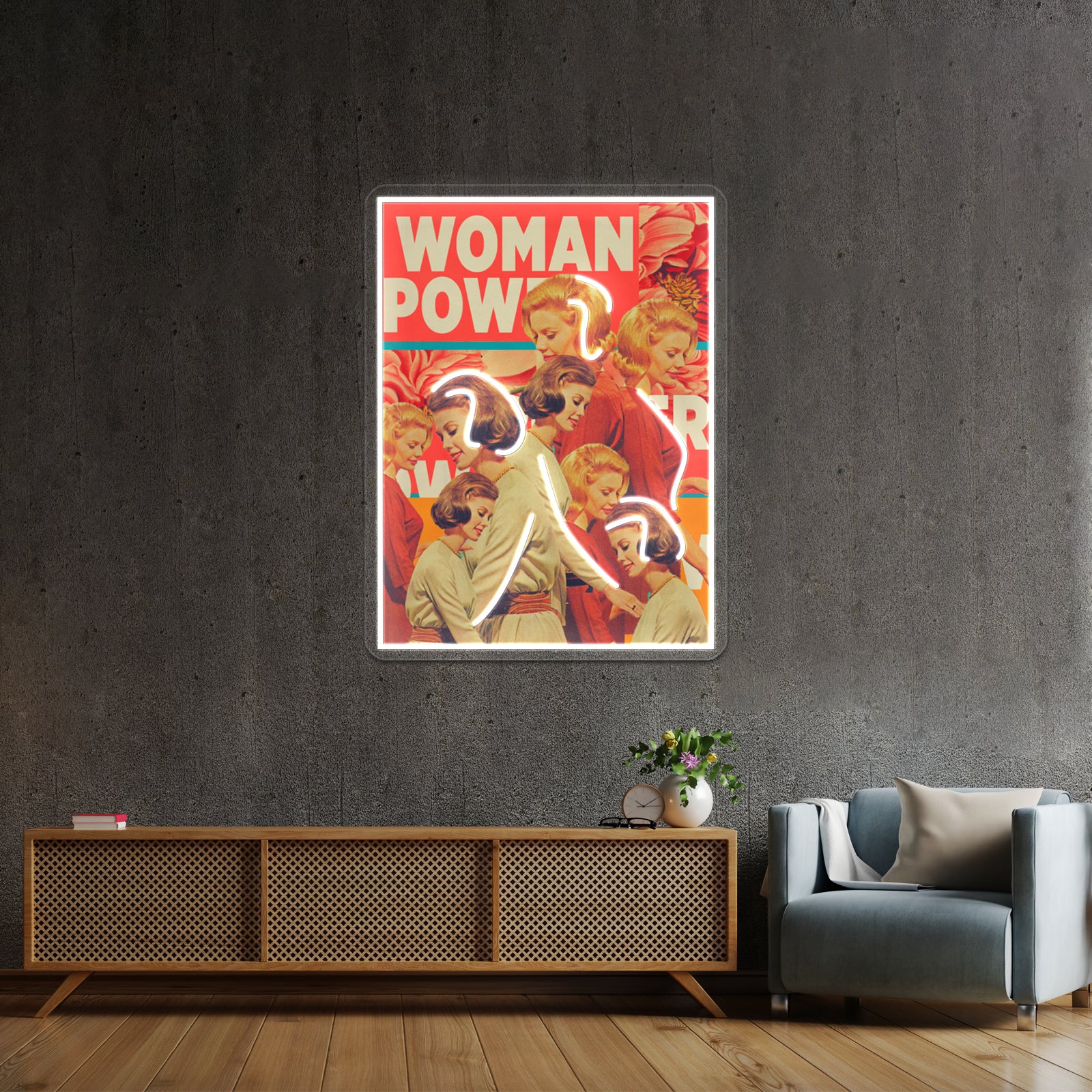 Woman Power Artwork Led Neon Signs | Shineneon