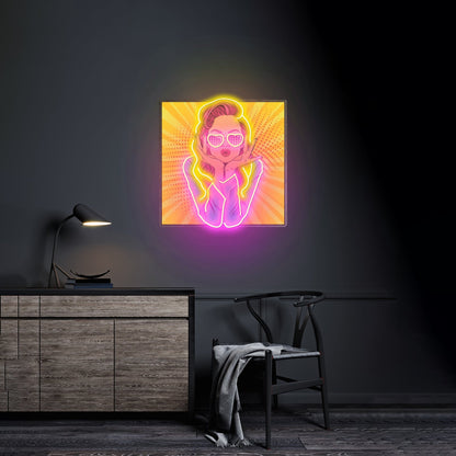 Woman Retro Led Neon Sign Light Custom Led Signs - Shineneon