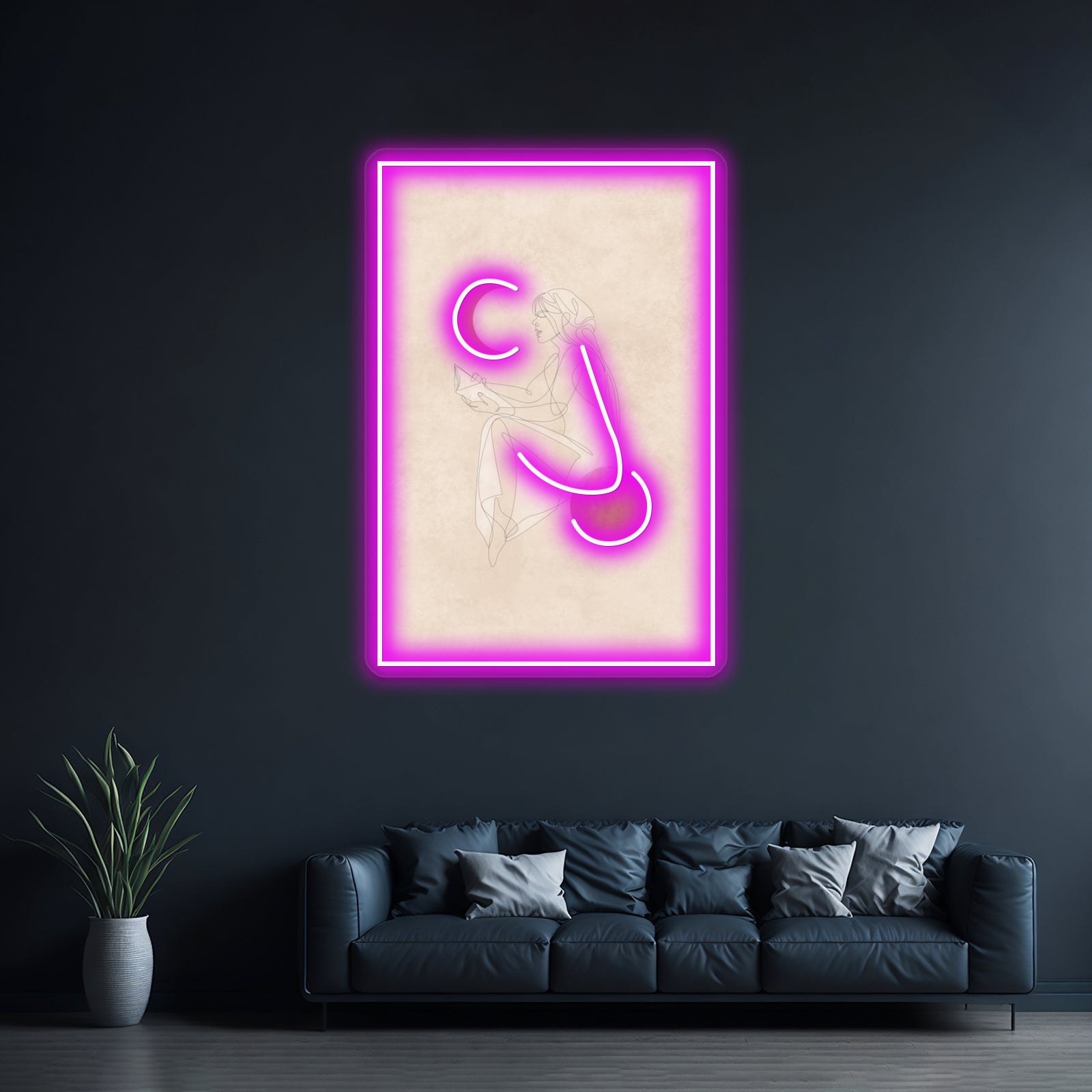 Woman With Vision Wall Artwork Neon Signs | Shineneon