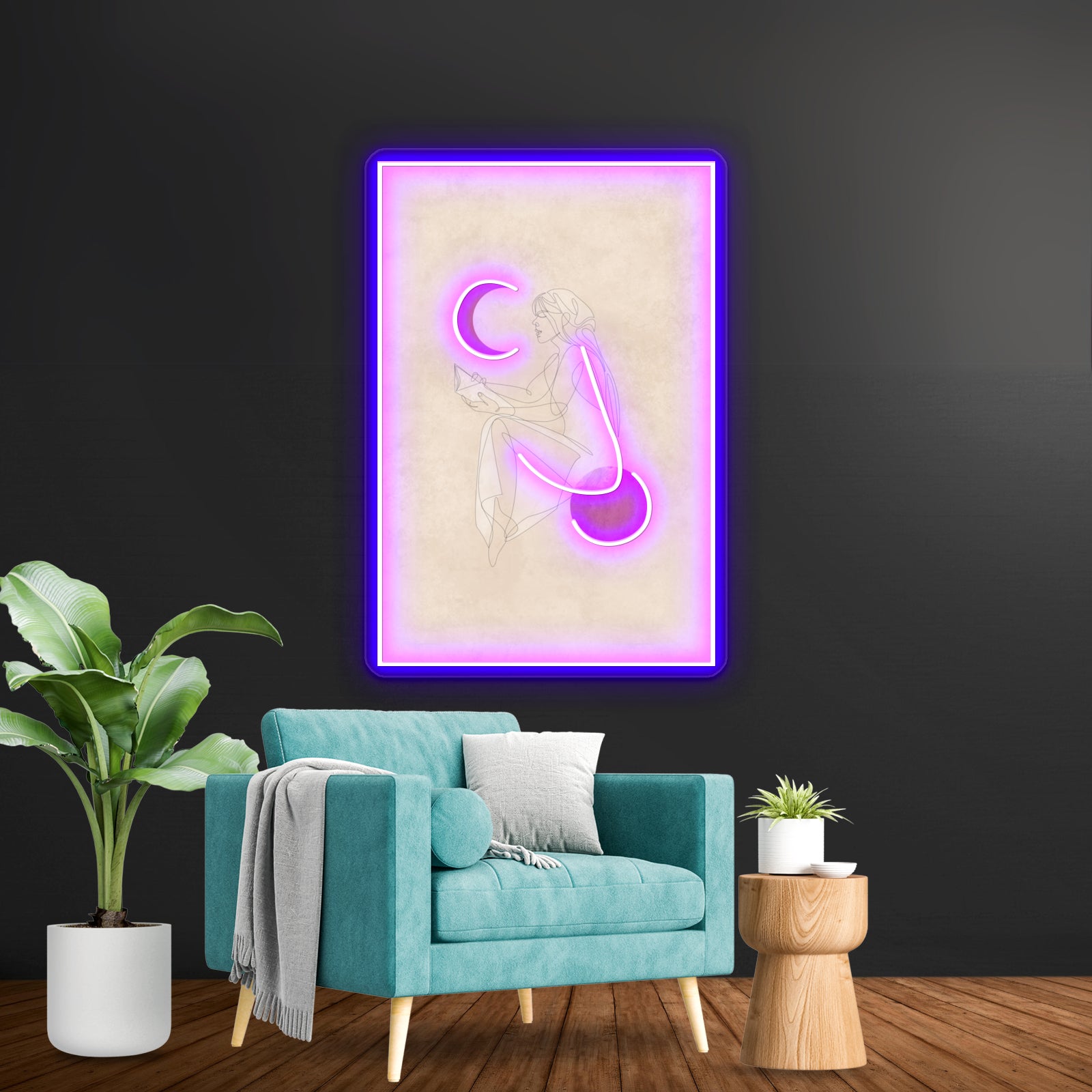 Woman With Vision Wall Artwork Neon Signs | Shineneon