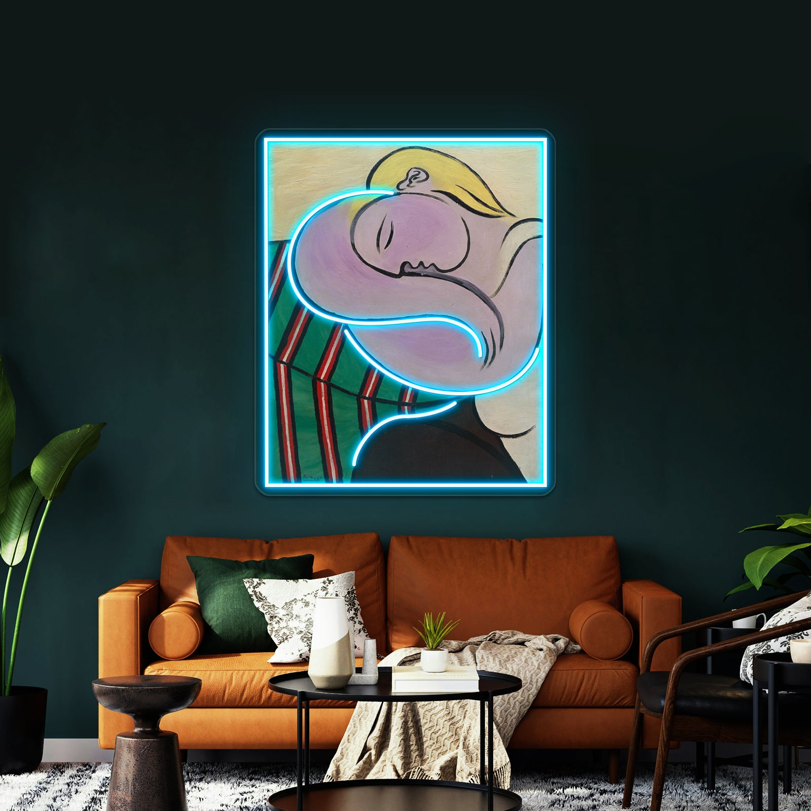 Woman With Yellow Hair Wall Artwork Neon Signs | Shineneon