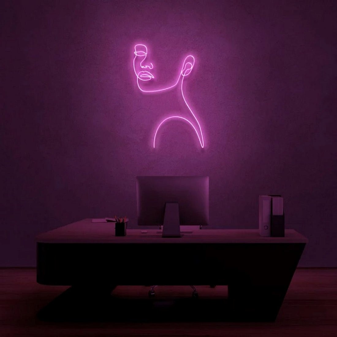 Womans Silhouette Led Sign Business Neon Sign - Shineneon