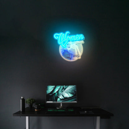 Women In Power Custom Led Signs Artwork For Sale - Shineneon