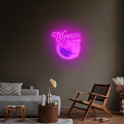 Women In Power Custom Led Signs Artwork For Sale