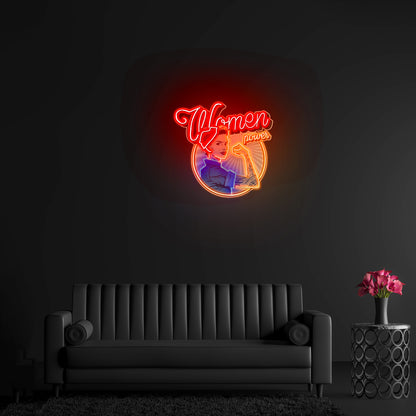 Women In Power Custom Led Signs Artwork For Sale