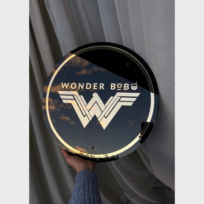 Wonder Bob Acrylic Business Logo Sign - Shineneon