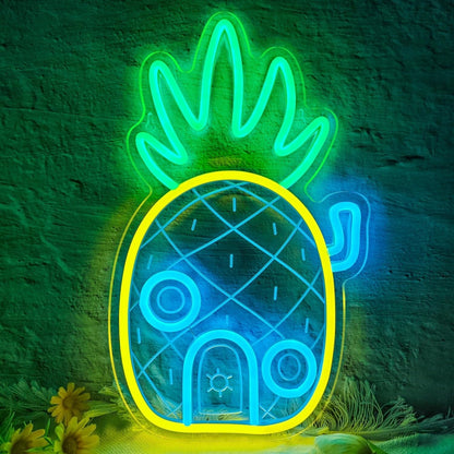 Wonderful Beckoning Pineapple Bedroom Led Neon Sign Tropical Vibes | Shineneon