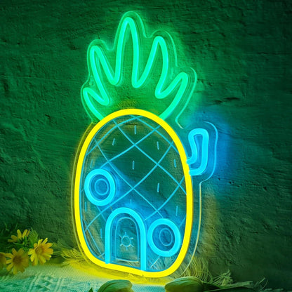Wonderful Beckoning Pineapple Bedroom Led Neon Sign Tropical Vibes | Shineneon