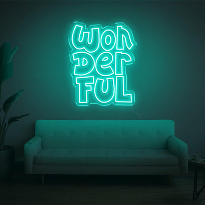 Wonderful Light Blue Led Neon Sign For Home Cafe Decor | Shineneon