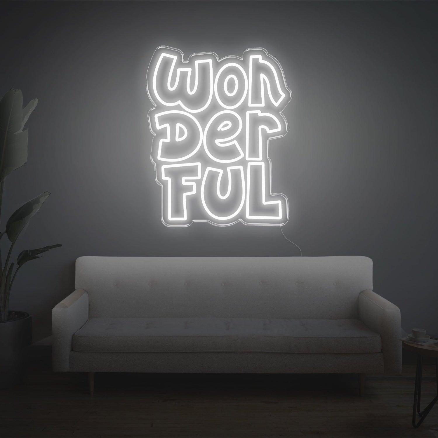 Wonderful Light Blue Led Neon Sign For Home Cafe Decor | Shineneon