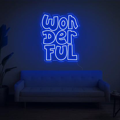 Wonderful Light Blue Led Neon Sign For Home Cafe Decor | Shineneon