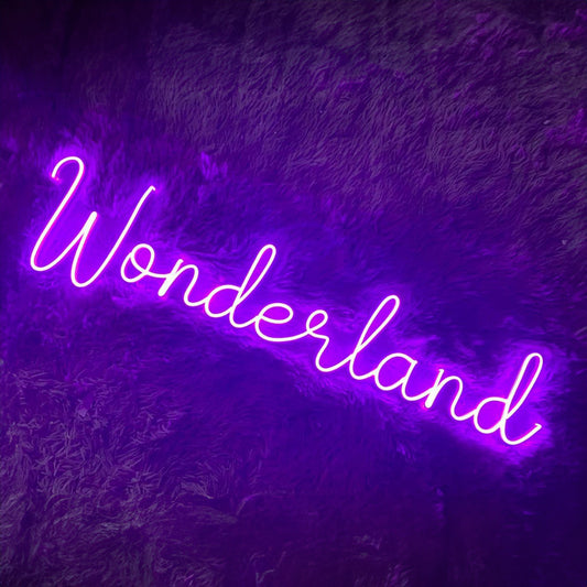 Wonderland Led Sign Wall Decor