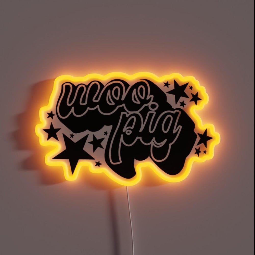 Woo Pig Rgb Led Neon Sign - Shineneon
