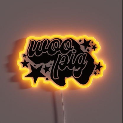 Woo Pig Rgb Led Neon Sign - Shineneon