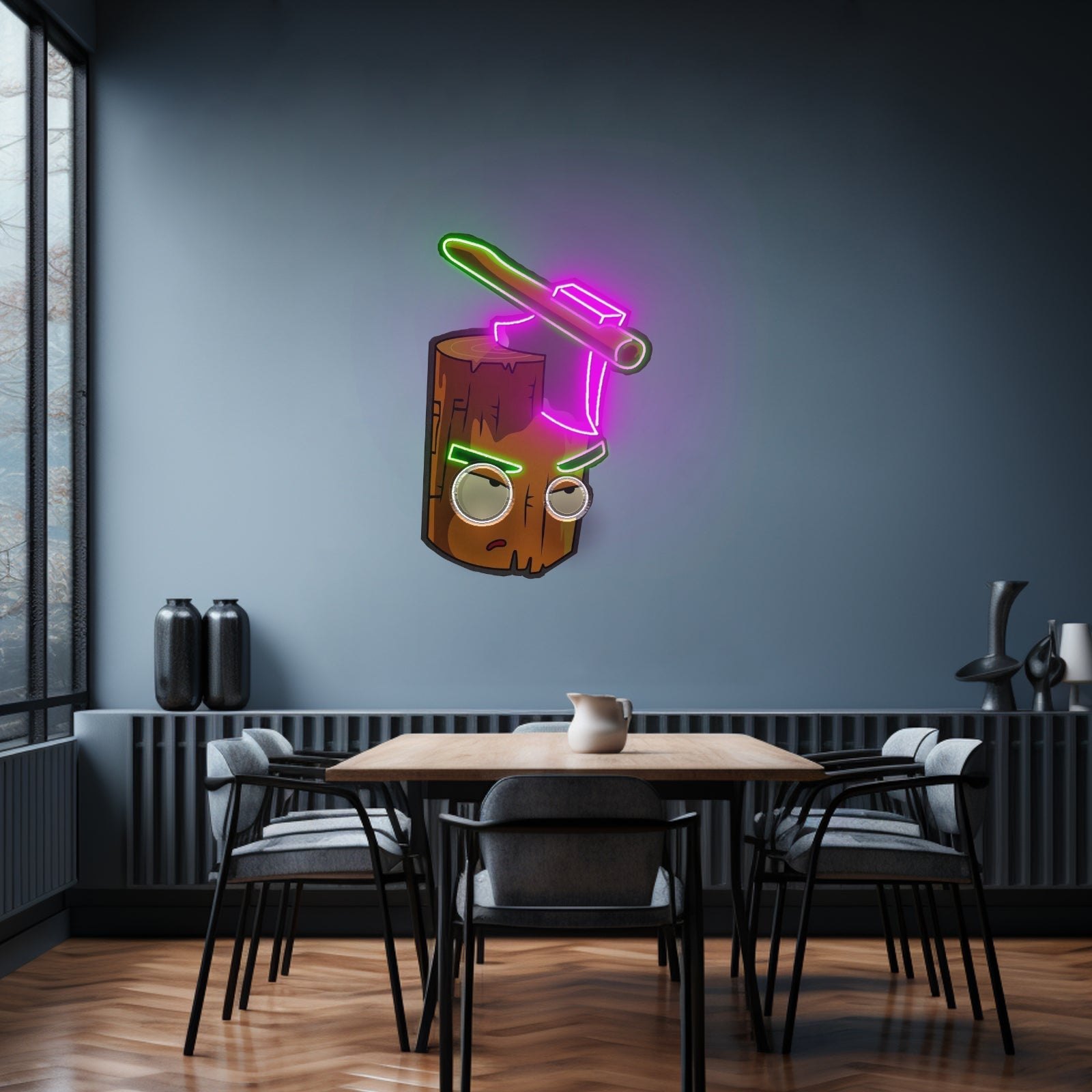 Wood And Ax Led Neon Artwork For Sale - Shineneon