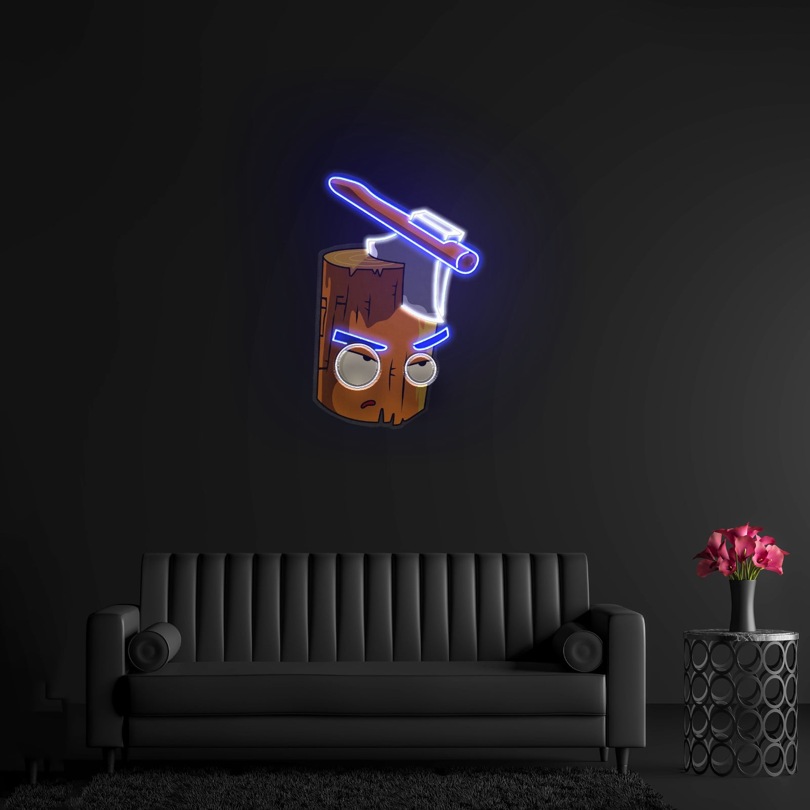 Wood And Ax Led Neon Artwork For Sale