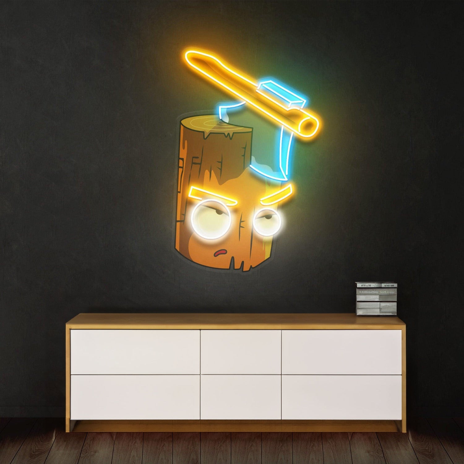 Wood And Ax Led Neon Sign Acrylic Artwork | Shineneon