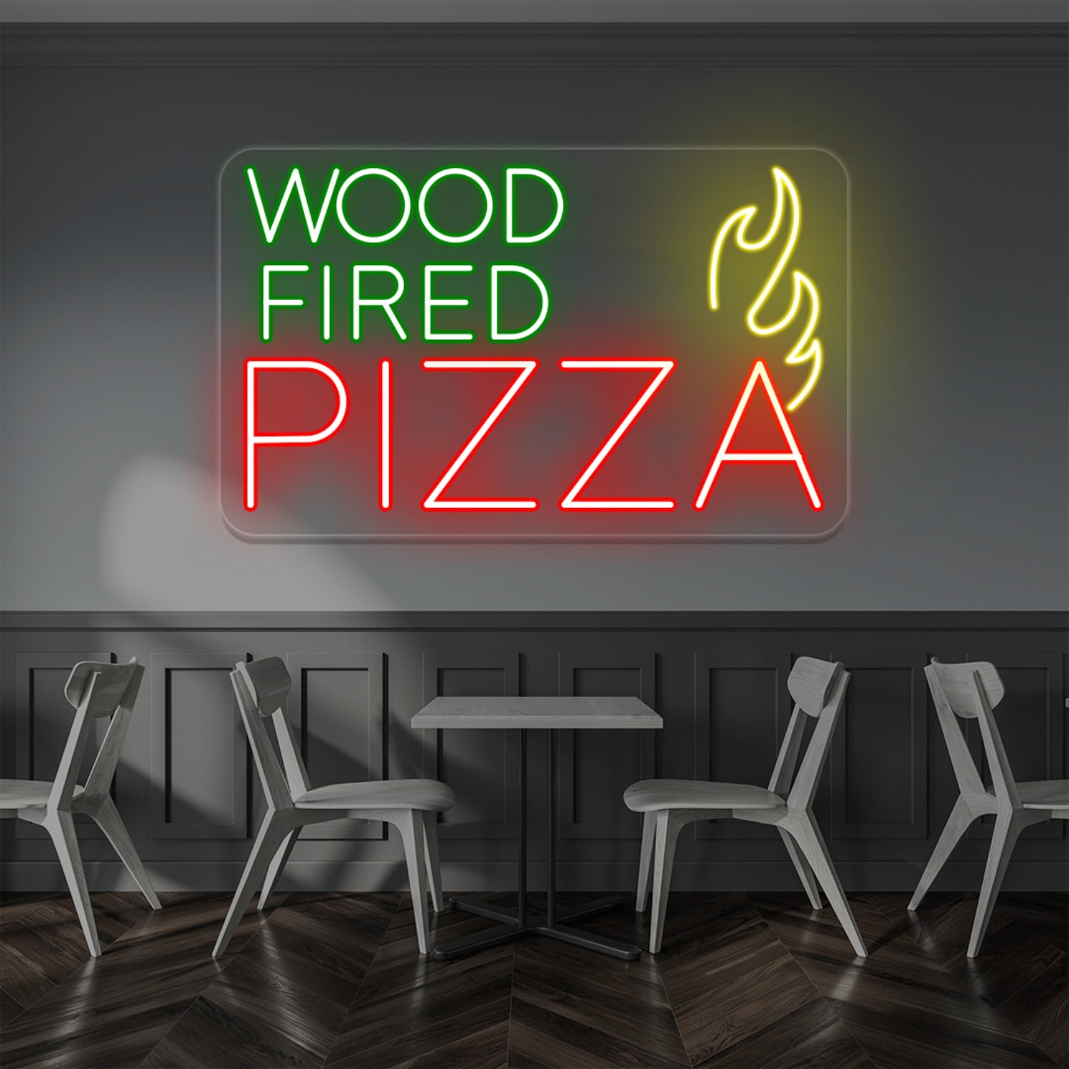 Wood Fired Pizza Led Neon Sign | Shineneon