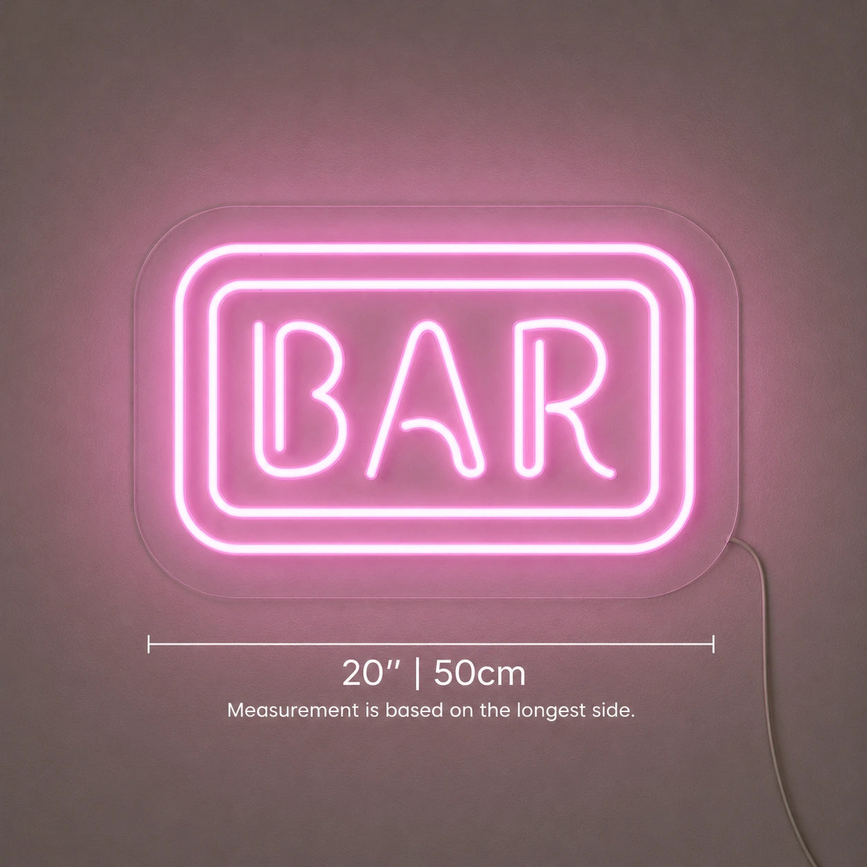 Wooden Bar Sign Neon Sign LED Neon Sign size image