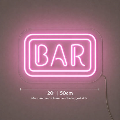 Wooden Bar Sign Neon Sign LED Neon Sign size image